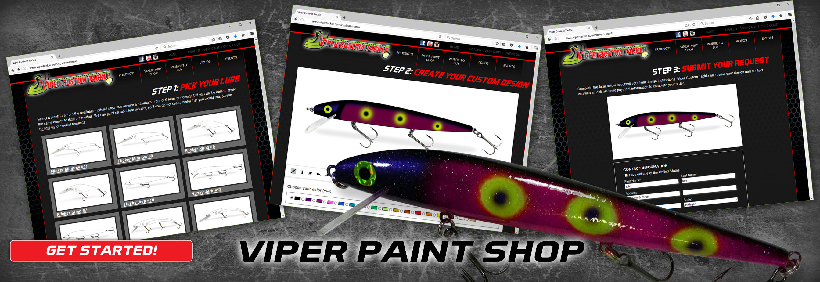 Viper Paint Shop - Create Your Own Custom Cranks!
